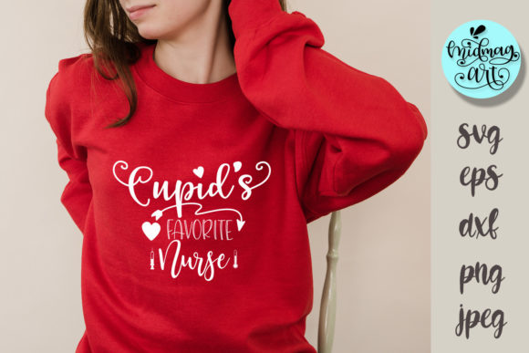 Cupid's Favorite Nurse SVG: A Charming Embroidery Design