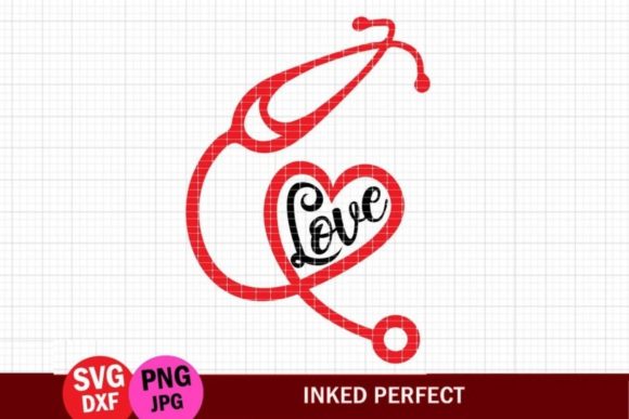 Love Stethoscope: A Charming Medical Embroidery Design