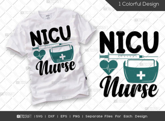 NICU Nurse SVG Cut File for Embroidery Projects