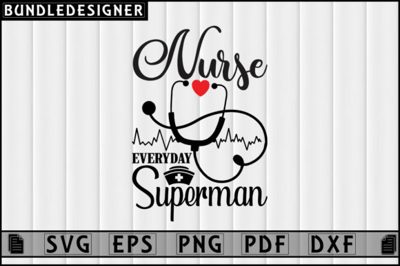 Nurse Everyday Superman: A Heroic Embroidery Design