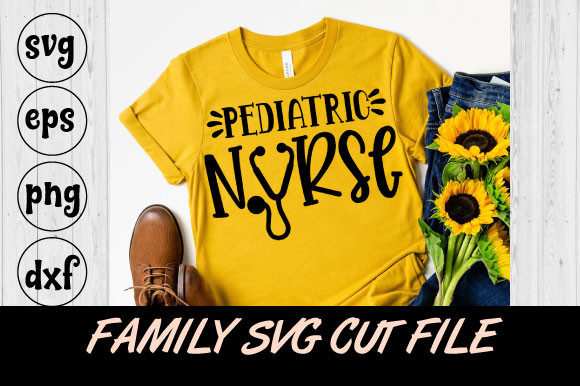 Pediatric Nurse SVG Design for Embroidery