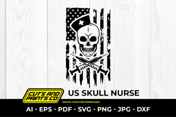 Review: US Skull Nurse Svg Png Sublimation