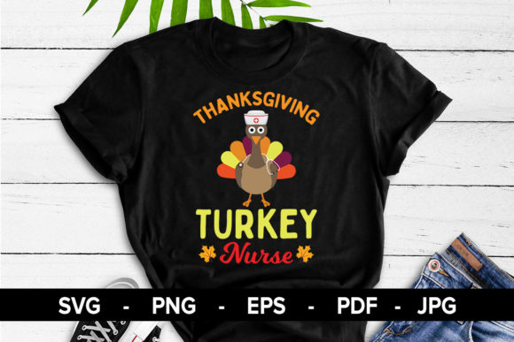 Thanksgiving Turkey Nurse - A Festive Embroidery Design